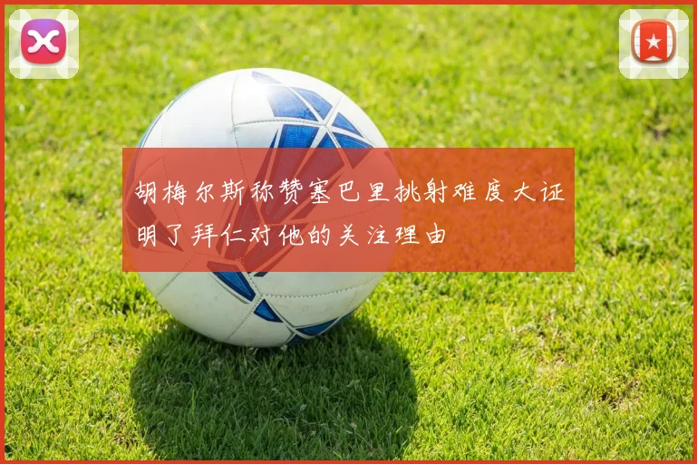胡梅尔斯称赞塞巴里挑射难度大证明了拜仁对他的关注理由